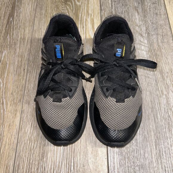 Puma Kids Youth US Size 1C Pacer Future City Escape Gray Black Sneaker Shoes - Picture 4 of 11